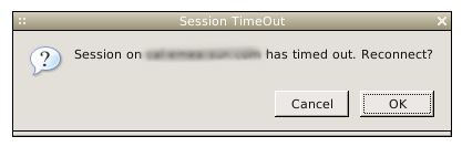 WCAP Session Timeout Alert