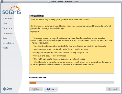 New Solaris Installer