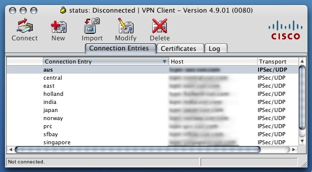 Cisco VPNClient Cisco VPNClient